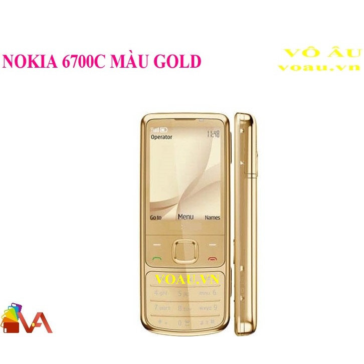 ĐIỆN THOẠI NOKIA 6700C MÀU GOLD