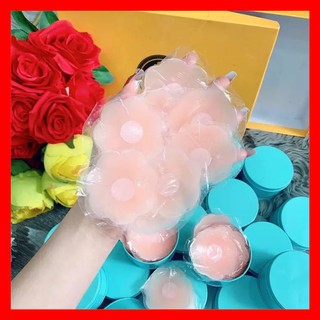 1 hộp gồm 5 Cặp (10 miếng) dán ngực hình hoa cao cấp siêu mềm - Miếng dán nhũ hoa - Miếng dán ti