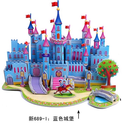 Bộ Đồ Chơi Xếp Hình 3D Bằng Giấy Cho Bé