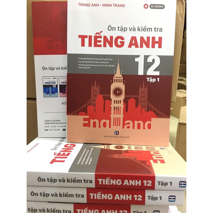 Sách Ôn tập và kiểm tra Tiếng Anh 12 Tập 1 cô Trang Anh