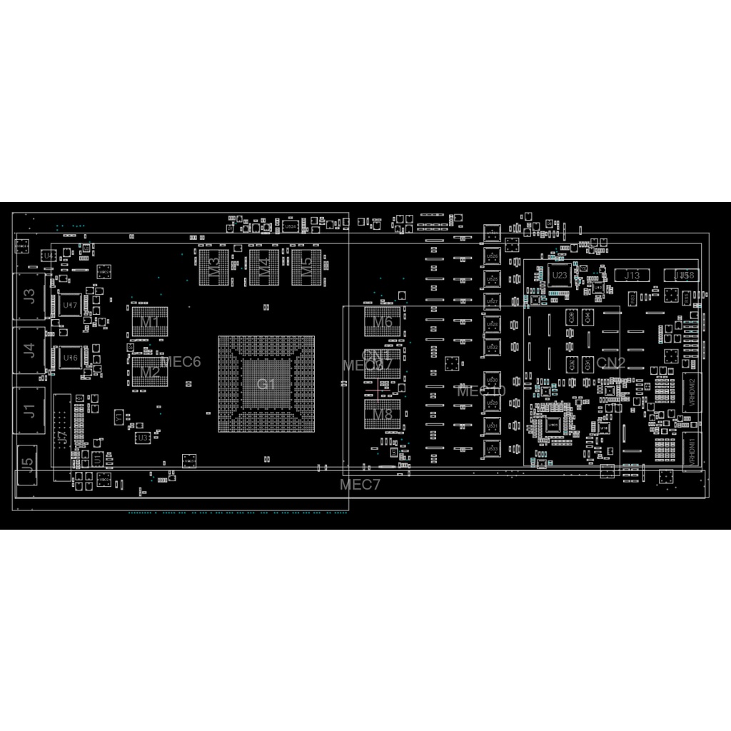 Sơ đồ mạch Boardview GV-N1070AORUS-8GD REV 1.0 GV N1070AORUS 8GD dùng cho thợ sửa chữa