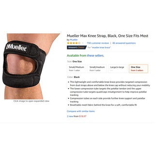 Bó gối Mueller max knee strap