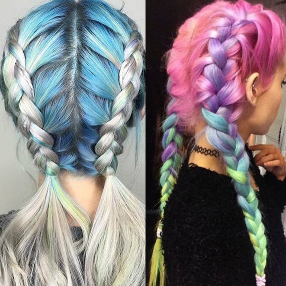 Tóc Giả Thắt Bím Dài Bằng Sợi Tổng Hợp Phong Cách Châu Phi