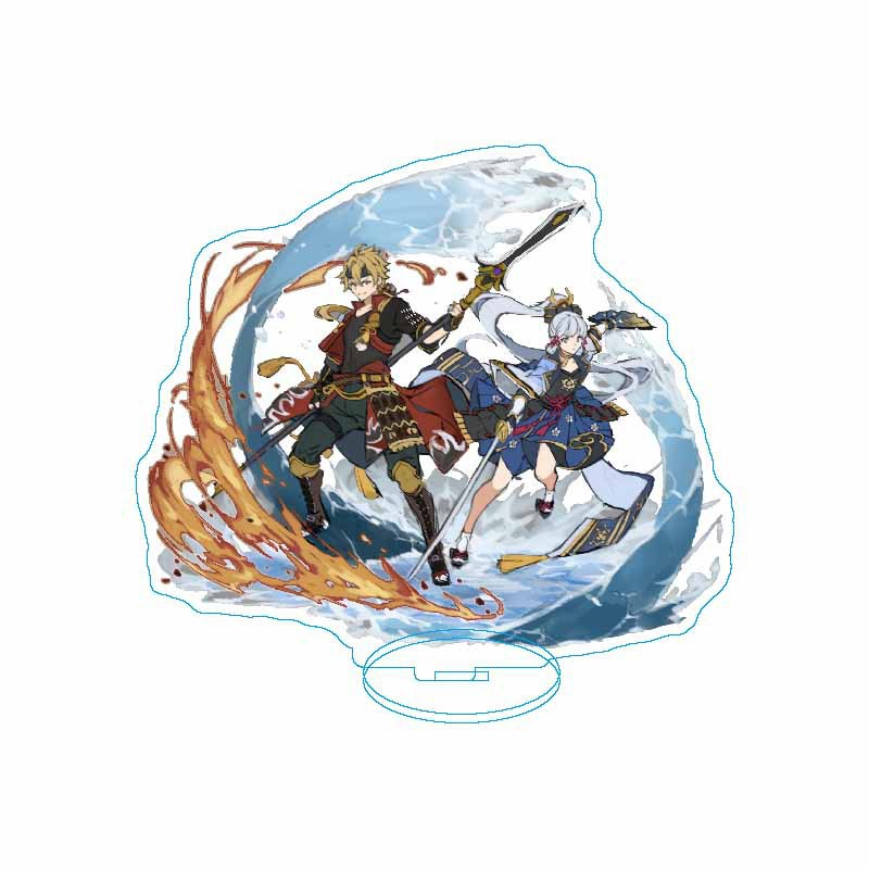 Mô hình nhân vật GENSHIN IMPACT ver ĐỒNG HÀNH standee mica acrylic anime chibi trưng bày xinh xắn