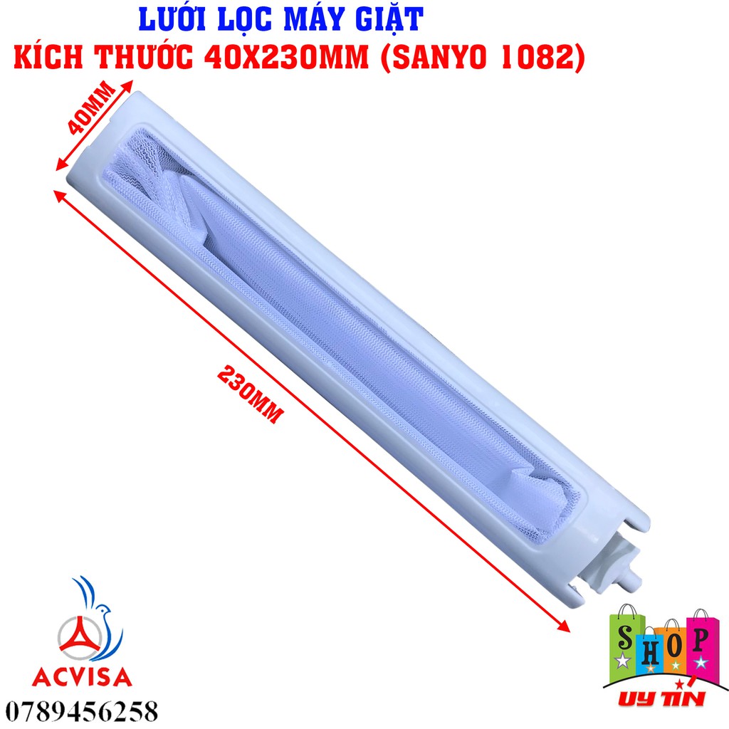 Combo 3 Lưới Lọc Máy Giặt KT 40 X 230 mm (Sanyo 1082)