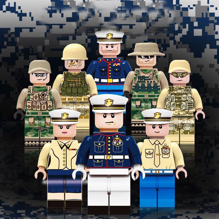 Minifigures thuỷ quân lục chiến 1610 đồ chơi lắp ráp xếp hình Lego nhân vật đẹp giá siêu rẻ