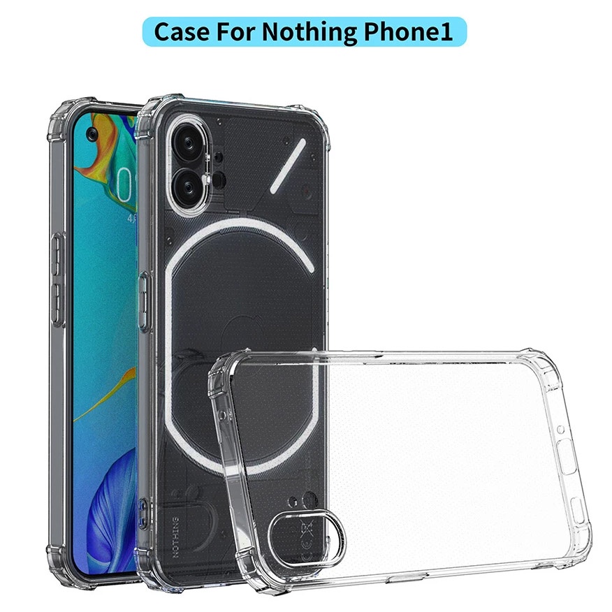 Ốp Điện Thoại Silicon Mềm Trong Suốt Có Túi Khí Chống Sốc Chống Rơi Cho Iphone 1