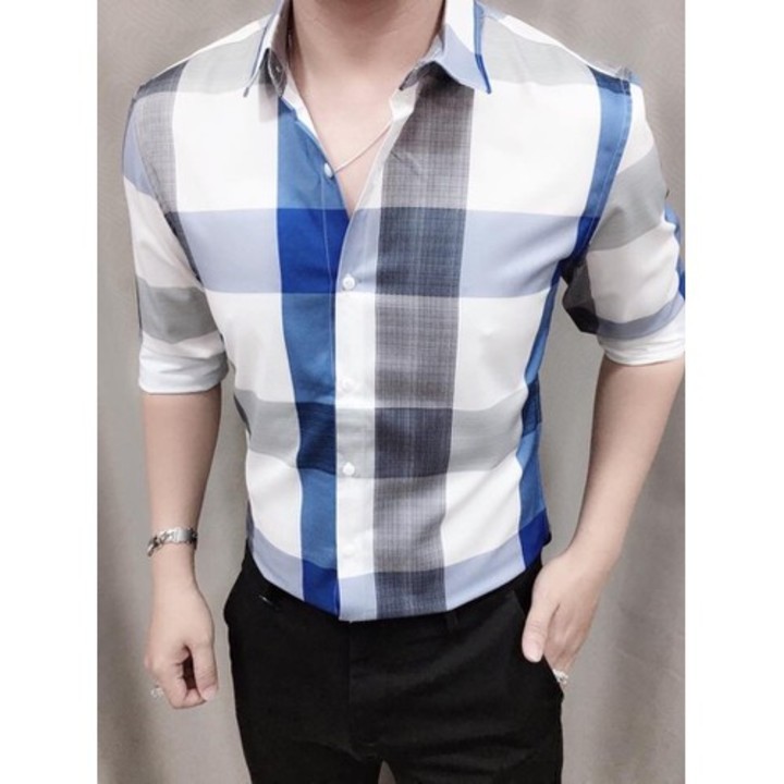 (ĐẲNG CẤP)Áo Sơ Mi Nam Dài Tay Vải Lụa 3D Cao Cấp Không Nhăn Không Xù SM00001 | BigBuy360 - bigbuy360.vn