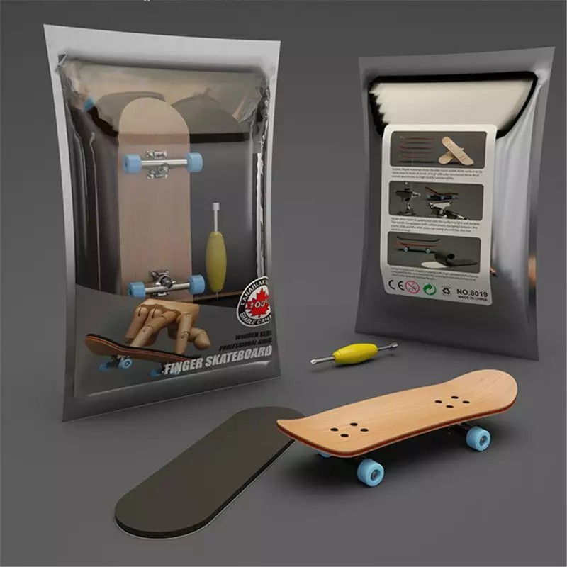 Finger SkateBoard Gỗ Fingerboard Đồ Chơi Stent Chuyên Nghiệp Finger Skate Set Mới Lạ-168