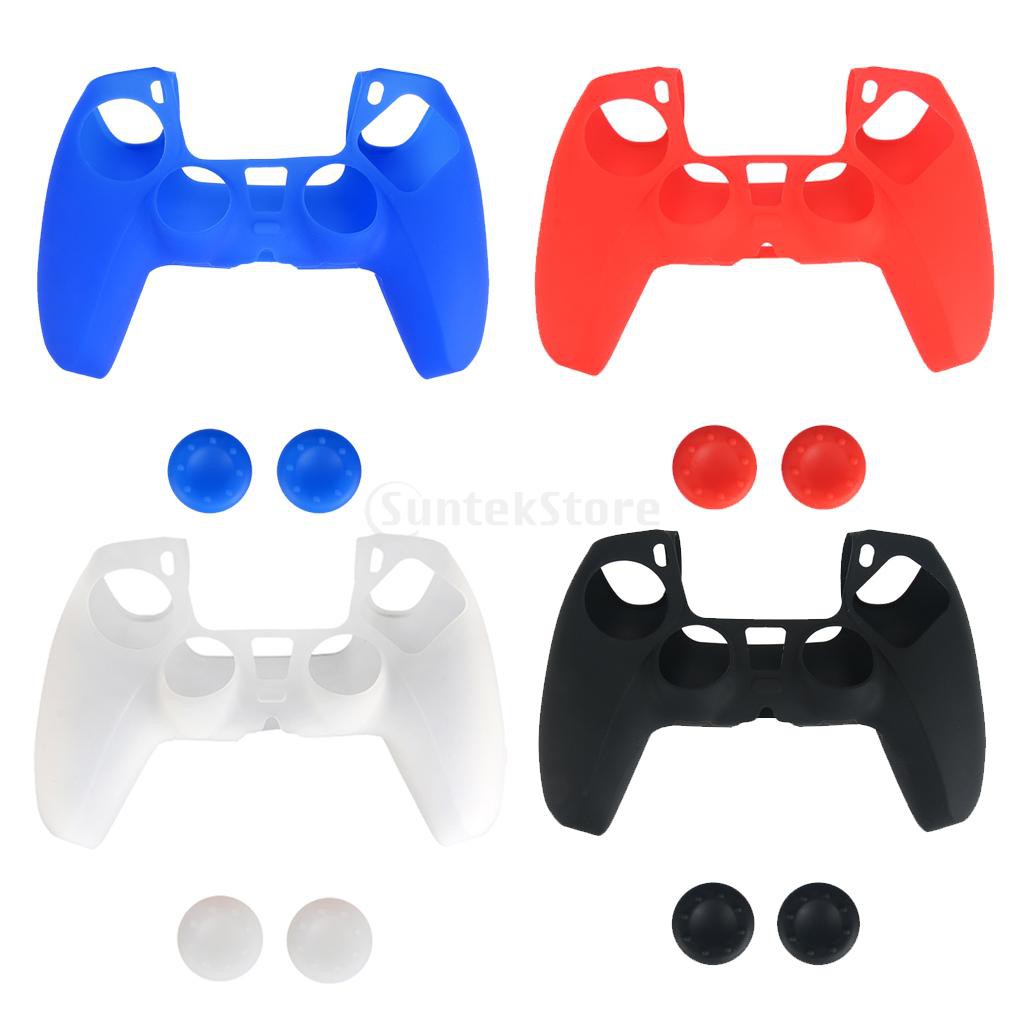 (miễn Phí 2 Chiếc) Vỏ Silicone Bảo Vệ Nút Bấm Tay Cầm Chơi Game S-ony Playstation Ps5