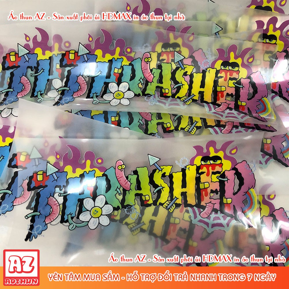 Hình ủi nhiệt hình Thrasher Bướm Peppa - Patch Sticker logo ủi HD23