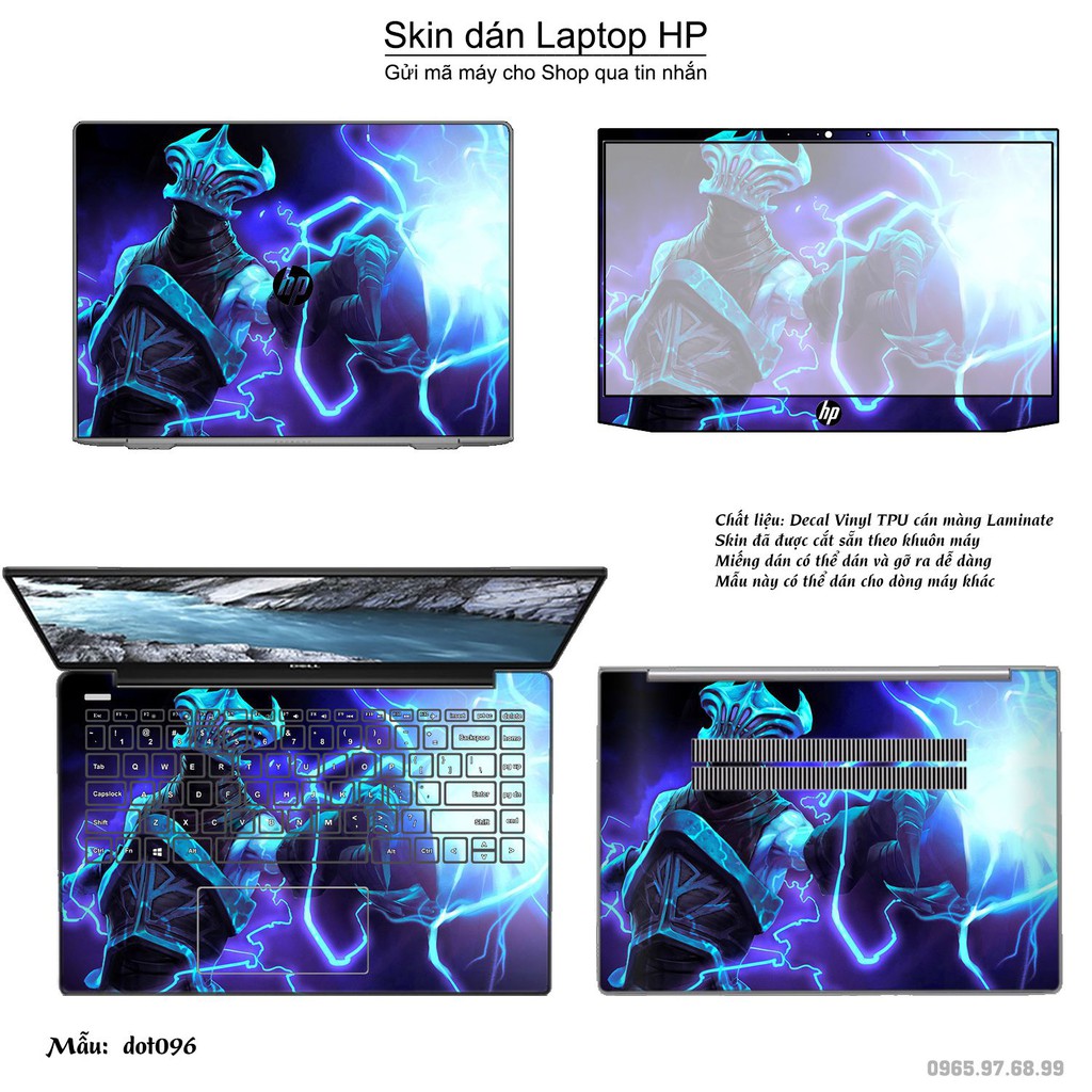 Skin dán Laptop HP in hình Dota 2 nhiều mẫu 16 (inbox mã máy cho Shop)