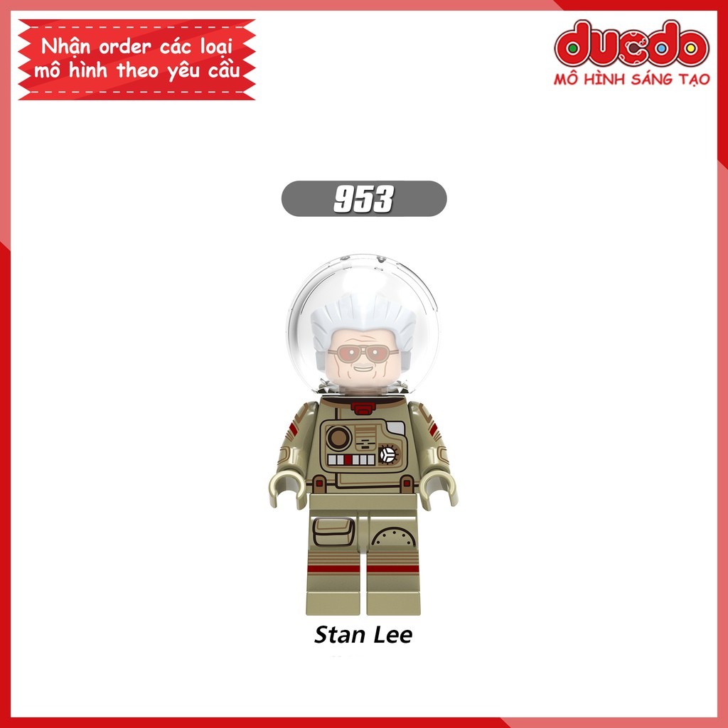 Minifigures T'Chaka, Observer, Jacket, Captain, Lee, Vulture, Vision, Pepper - Đồ chơi Lắp ghép Mini Iron Man XINH 0218