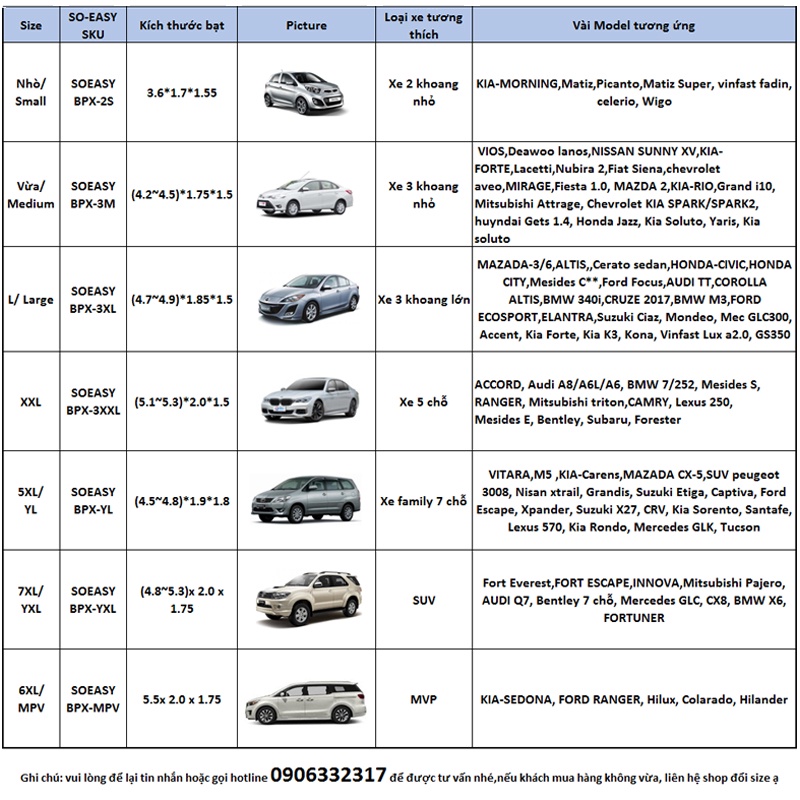 Bạt phủ xe ô tô SOEASY chống nóng cho xe hơi Daewoo Matiz chất liệu vải dù oxford cao cấp có nỉ chống trầy sơn xe