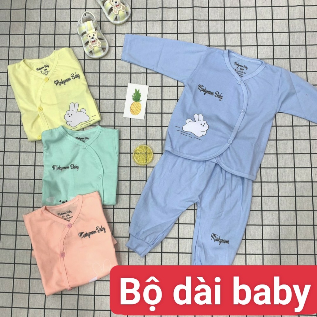 Bộ quần + áo sơ sinh đáo đũng Lee Lee kids / Mikymom thỏ