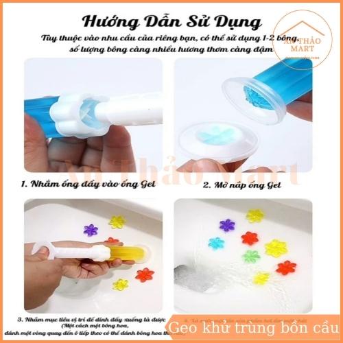 Geo Khử Trùng Diệt Khuẩn Bồn Cầu, Geo Thơm Khử Mùi Hiệu Quả Hình Bông Hoa