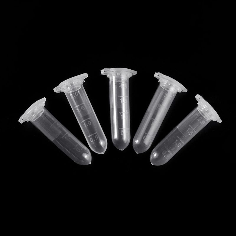 Set 100 Ống Nhựa 2ml Có Nắp Đậy Cho Phòng Thí Nghiệm
