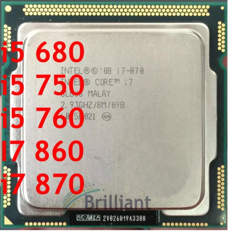 Vi xử lý-Cpu socket 1156  i5-650, i5-760, i7-760 gắn cho pc
