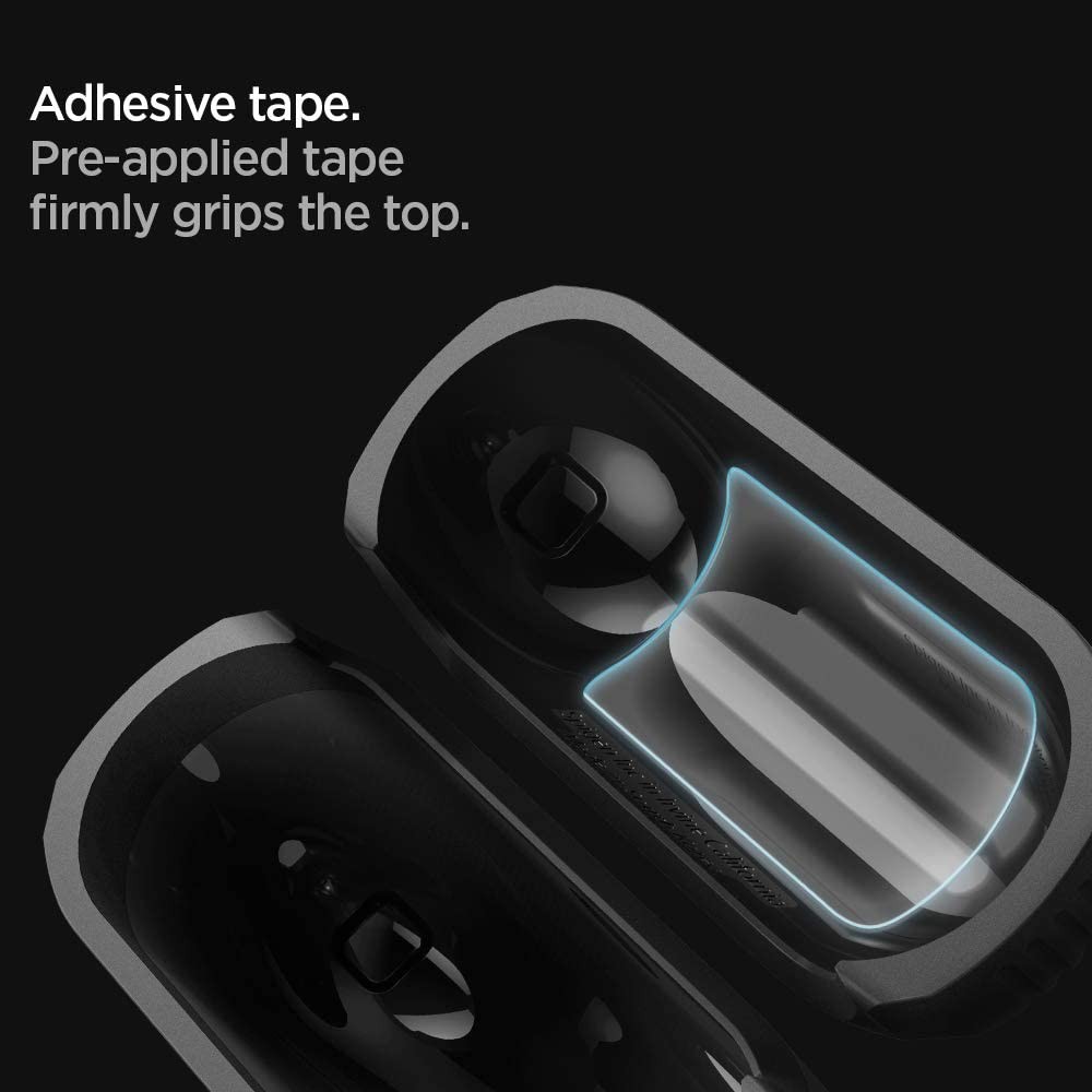 Vỏ Ốp Bảo Vệ AirPods Pro Spigen Rugged Armor [Kèm Móc Khoá]