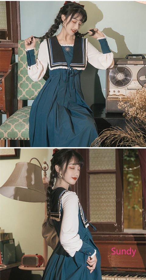 Đầm công chúa phong cách retro mùa thu Pháp thanh lịch cho nữ | BigBuy360 - bigbuy360.vn