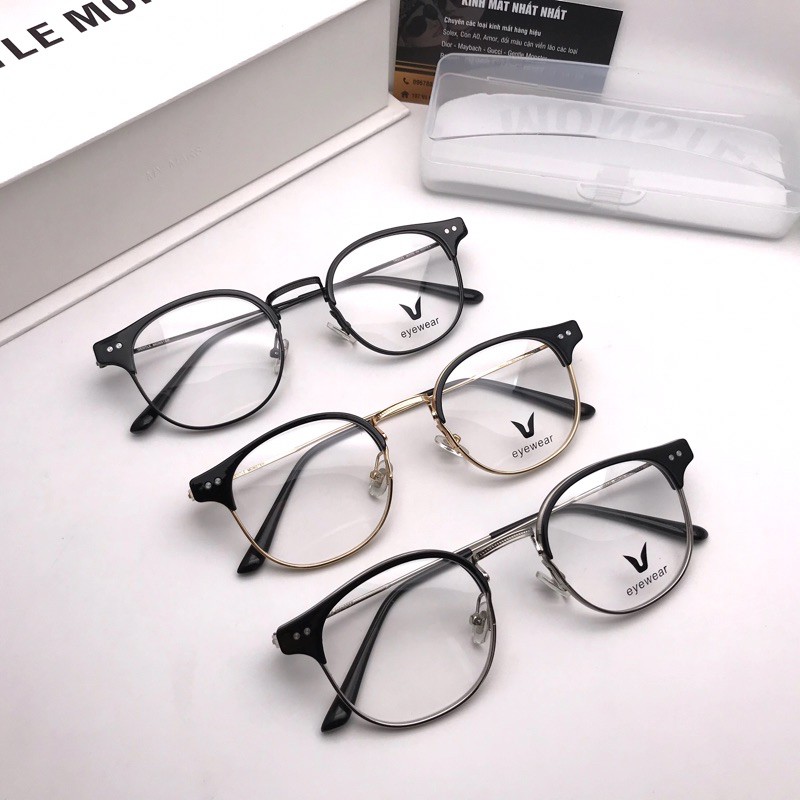 Gọng kính mắt tròn thời trang Hàn Quốc - Alio