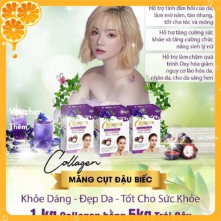 Cốm uống đẹp da tăng size vòng 1, collagen măng cụt đậu biếc Zenpali hộp 30 gói_STORE_SINHAIR_PHUBAC