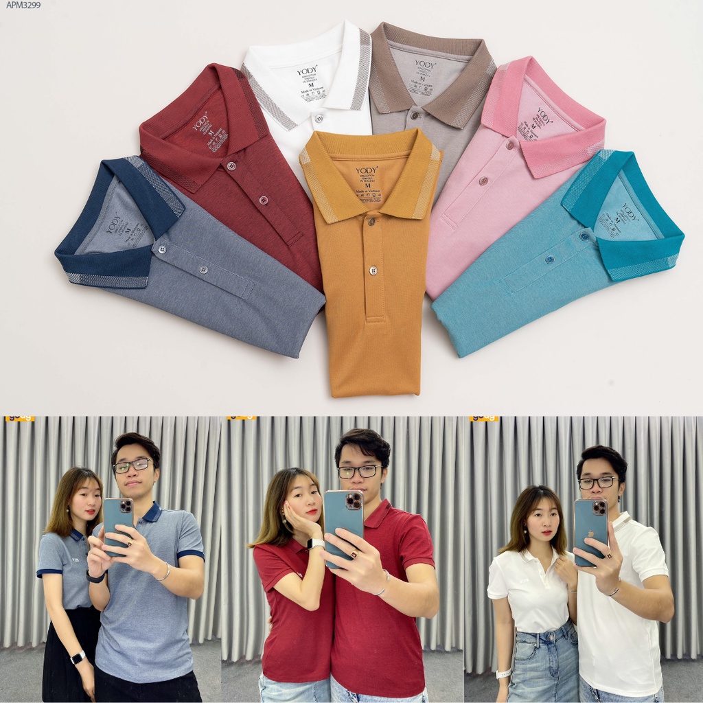 Áo Thun Polo Nam Yody Đẹp Chính Hãng Cổ Bẻ Chất Liệu Pique Cotton Mắt Chim Tay Ngắn Co Giãn Cao Cấp APM3299