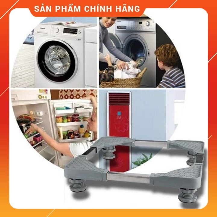 [LOẠI 1 CHẮC CHẮN ]Chân Kê Máy Giặt Tủ Lạnh Đế Kê Chân Tủ Lạnh Máy Giặt Bằng Inox Đa Năng | BigBuy360 - bigbuy360.vn