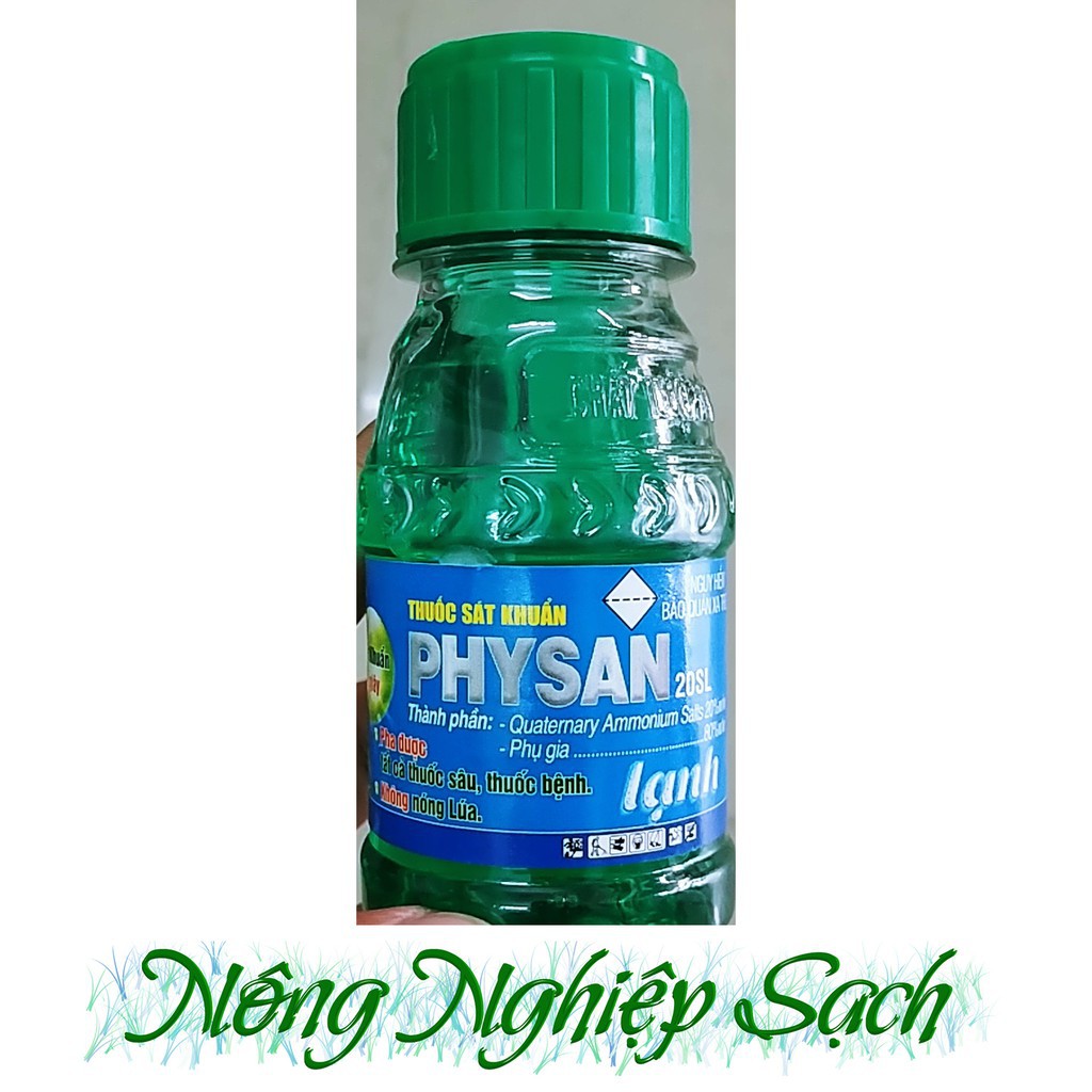 Physan Lạnh 20SL _ Thuốc đặc trị thối nhũn, cháy bìa lá Chai 100ml [PBO]