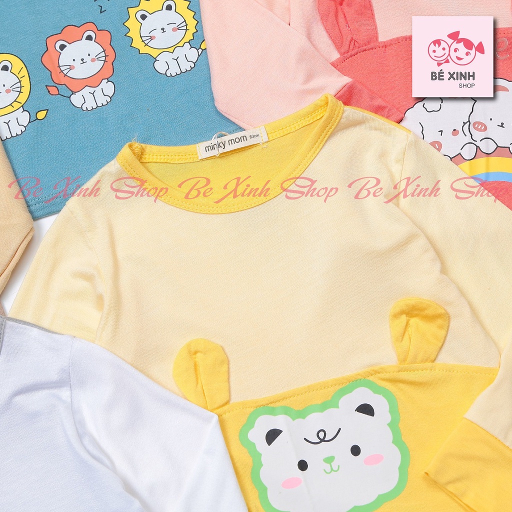 Quần áo thu đông bé trai bé gái trẻ em Minky Mom  Đồ bộ dài tay thunlạnh cho bé trai gái DÀI_ĐỘNGVÂT