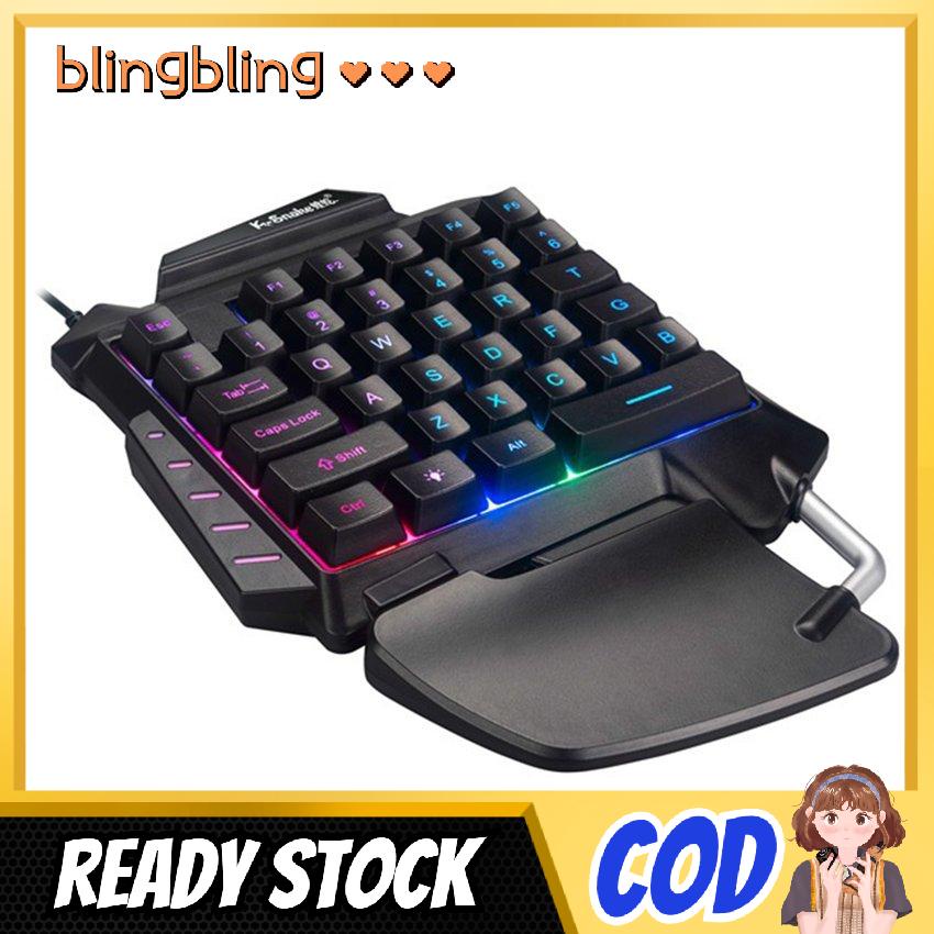 Bàn Phím Cơ Chơi Game Một Tay Có Đèn Nền Rgb | BigBuy360 - bigbuy360.vn