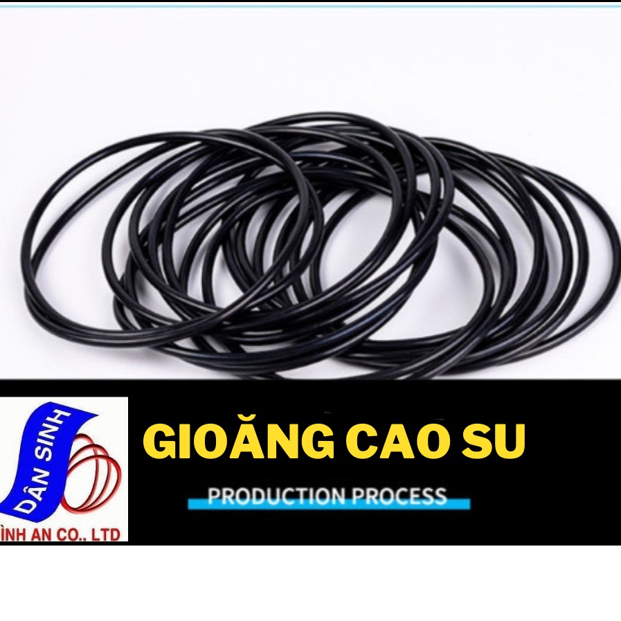 Dày 5.7mm * (125mm đến 250mm Đường kính trong) Gioăng cao su NBR70
