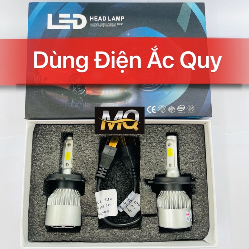 ĐÈN PHA LED X7 3 TIM LED SÁNG MẠNH ĐÈN PHA LED XE MÁY C6