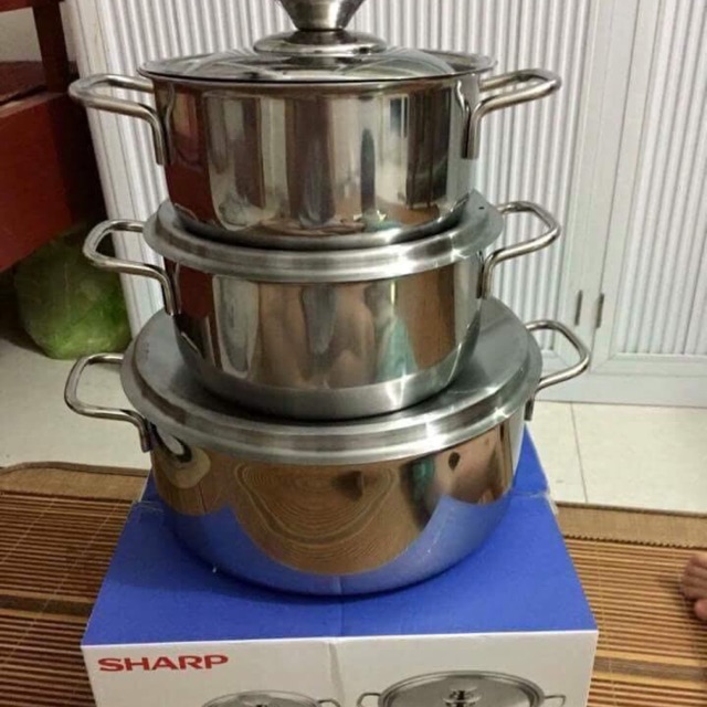 Bộ nồi 3 cái sharp