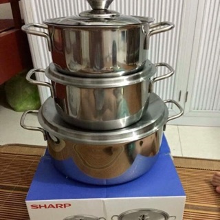 Bộ nồi 3 cái sharp