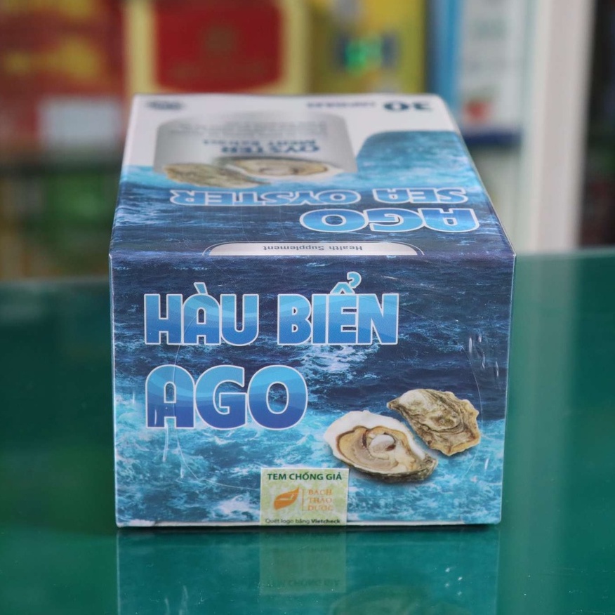 Hàu biển Ago - Hỗ trợ bổ thận, tăng tiết testosteron, tăng cường sinh lý nam (30 viên)