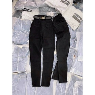 quần jeans nữ co dãn 2 túi nổi