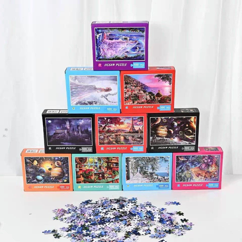 Bộ Tranh Ghép Xếp Hình 1000 Pcs Jigsaw Puzzle (Tranh ghép 70*50cm) Bản Thú Vị Cao Cấp