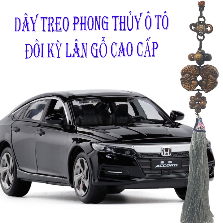 Đôi Kỳ Lân Đá Mắt Hổ Tự Nhiên Phong Thủy Cao Cấp Treo Trang Trí PT-04 - Mang Lại May Mắn