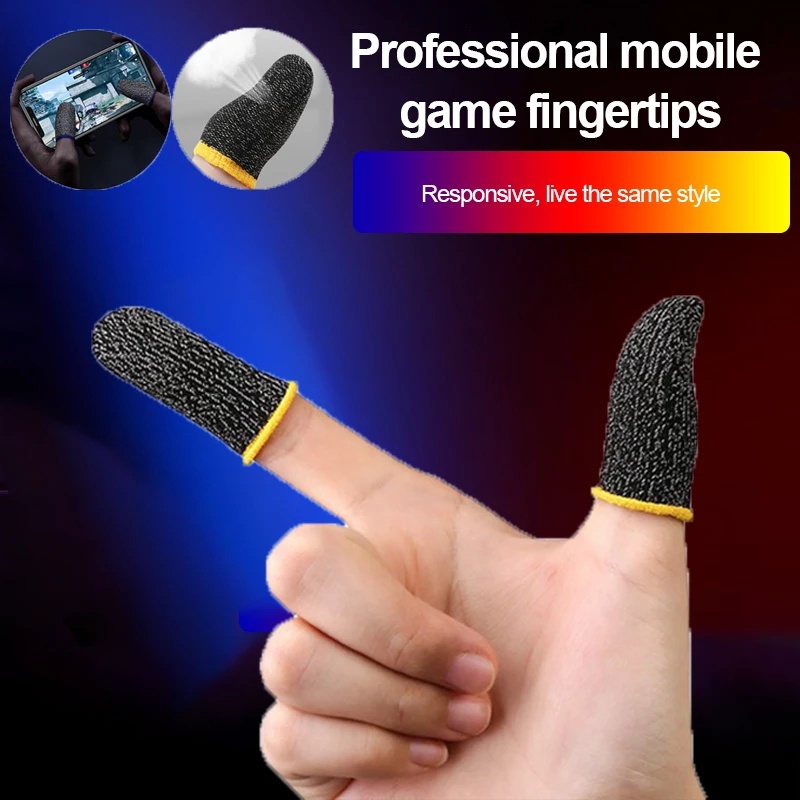 Set 2 vỏ bọc ngón tay thoáng khí độ nhạy cao dành cho chơi game trên điện thoại