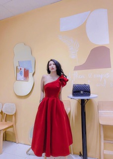 đầm xoè tay bèo