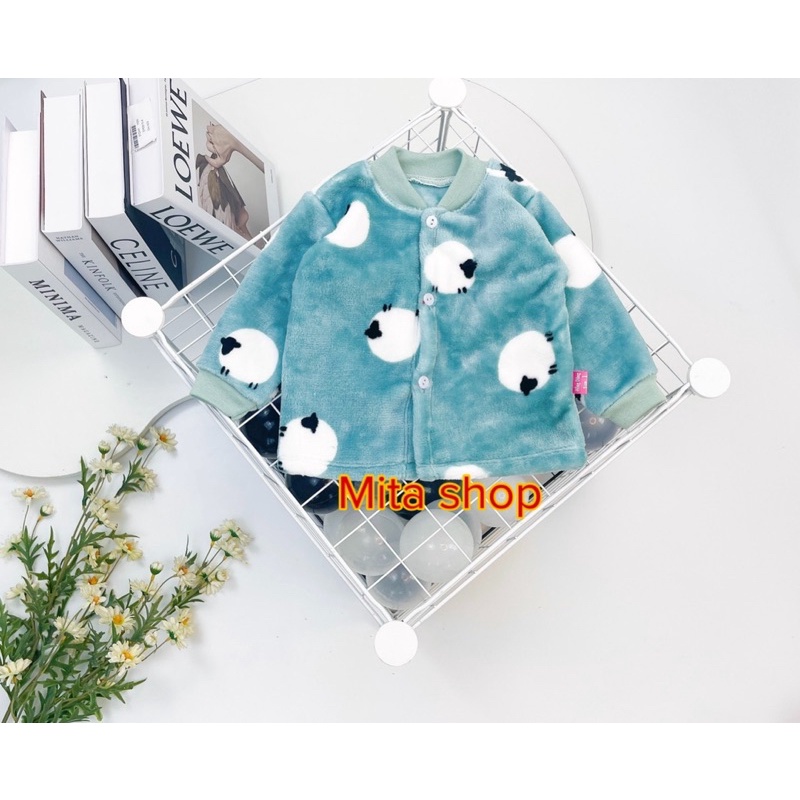 Áo khoác lông tuyết cho bé siêu mịn ấm - đồ thu đông trẻ em