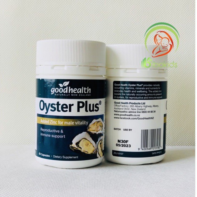 Tinh Chất Hàu Oyster Plus zinc, 60 viên