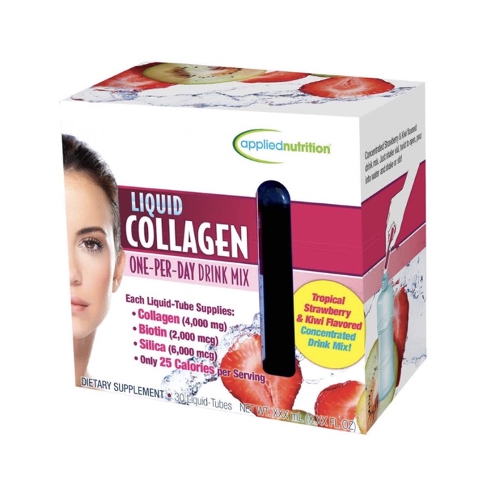 Collagen liquid Applied Nutrition dạng nước 30 ống USA date 11/2023