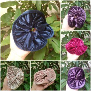 Dây cột tóc vải nhung xinh xắn 12 (dây cở to 11-13cm)
