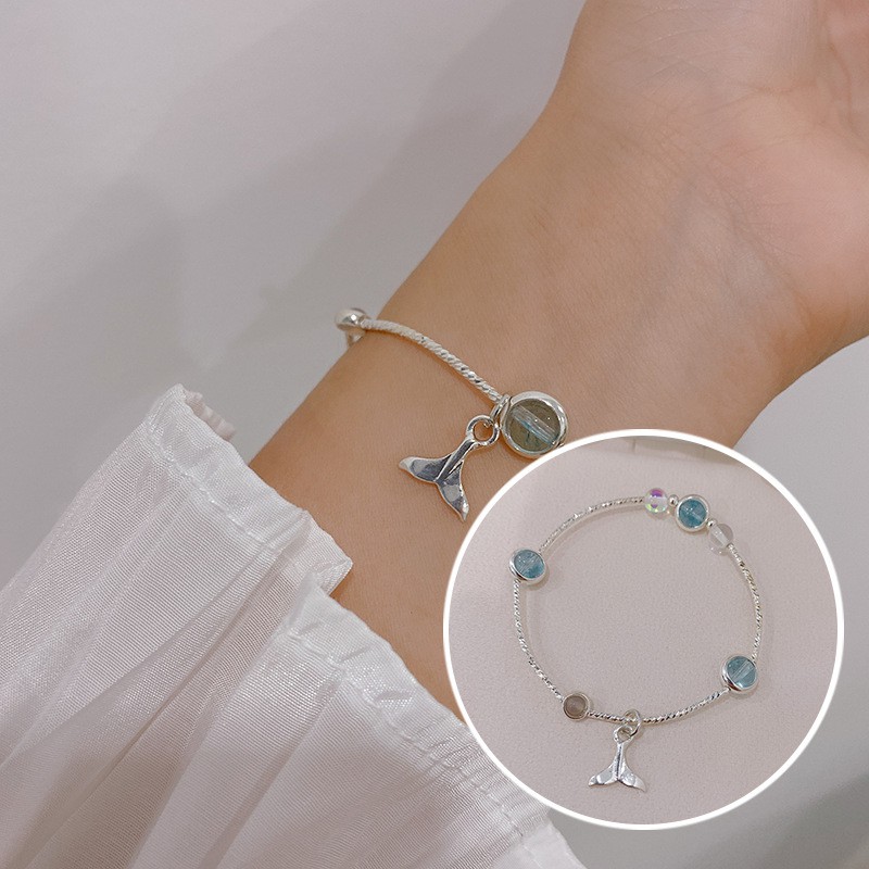 Vòng Tay Đính Đá Pha Lê Phong Cách Hàn Quốc Sang Trọng Thời Trang | BigBuy360 - bigbuy360.vn