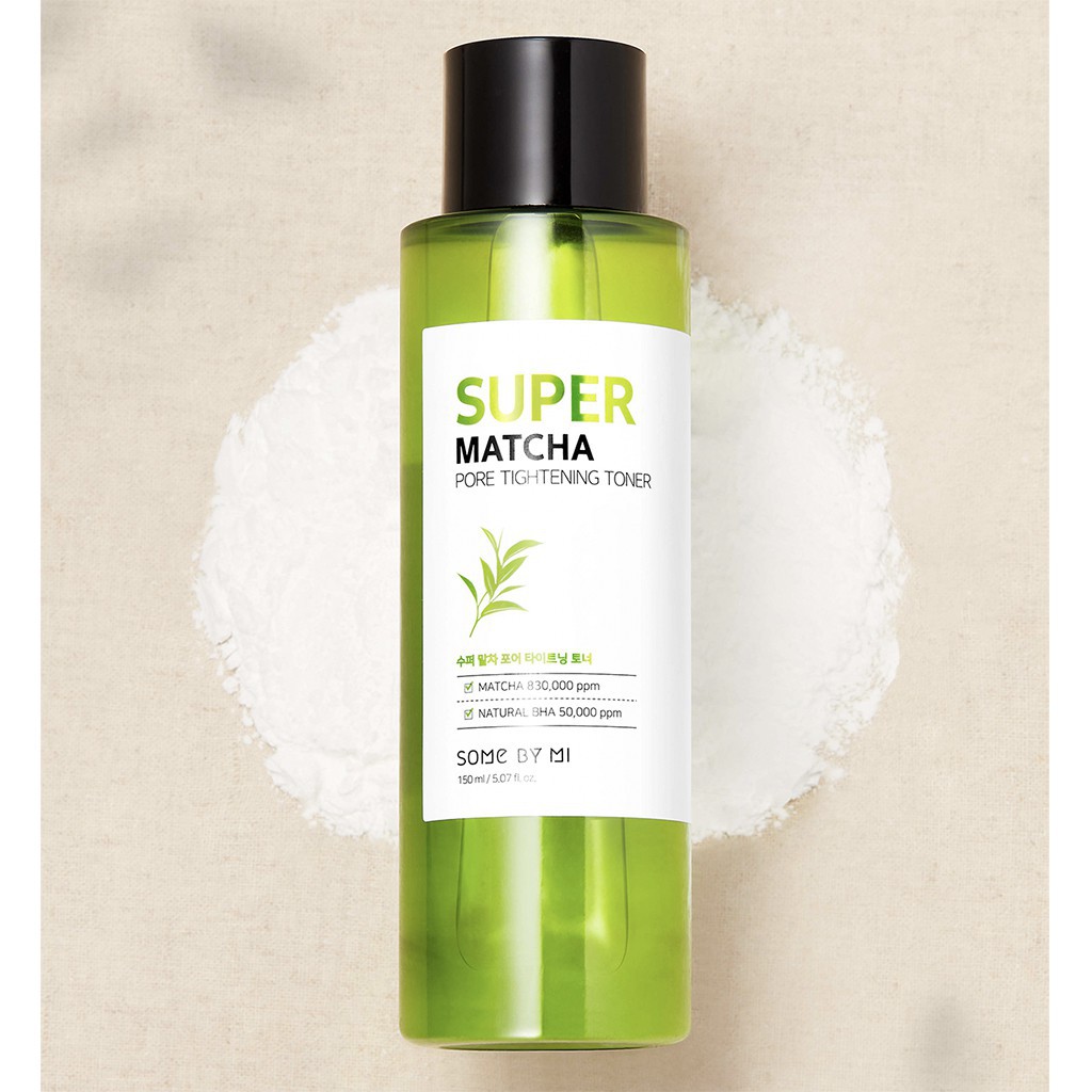 Nước Hoa Hồng Loại Bỏ Tế Bào Chết và Kiểm Soát Bã Nhờn Some By Mi Super Matcha Pore Tightening Toner 150ml