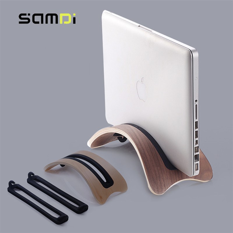 Giá đỡ gỗ dọc cao cấp cho Macbook thương hiệu Sami