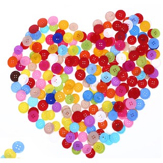 Set 100 Cúc nhựa nhiều màu đủ kích thước