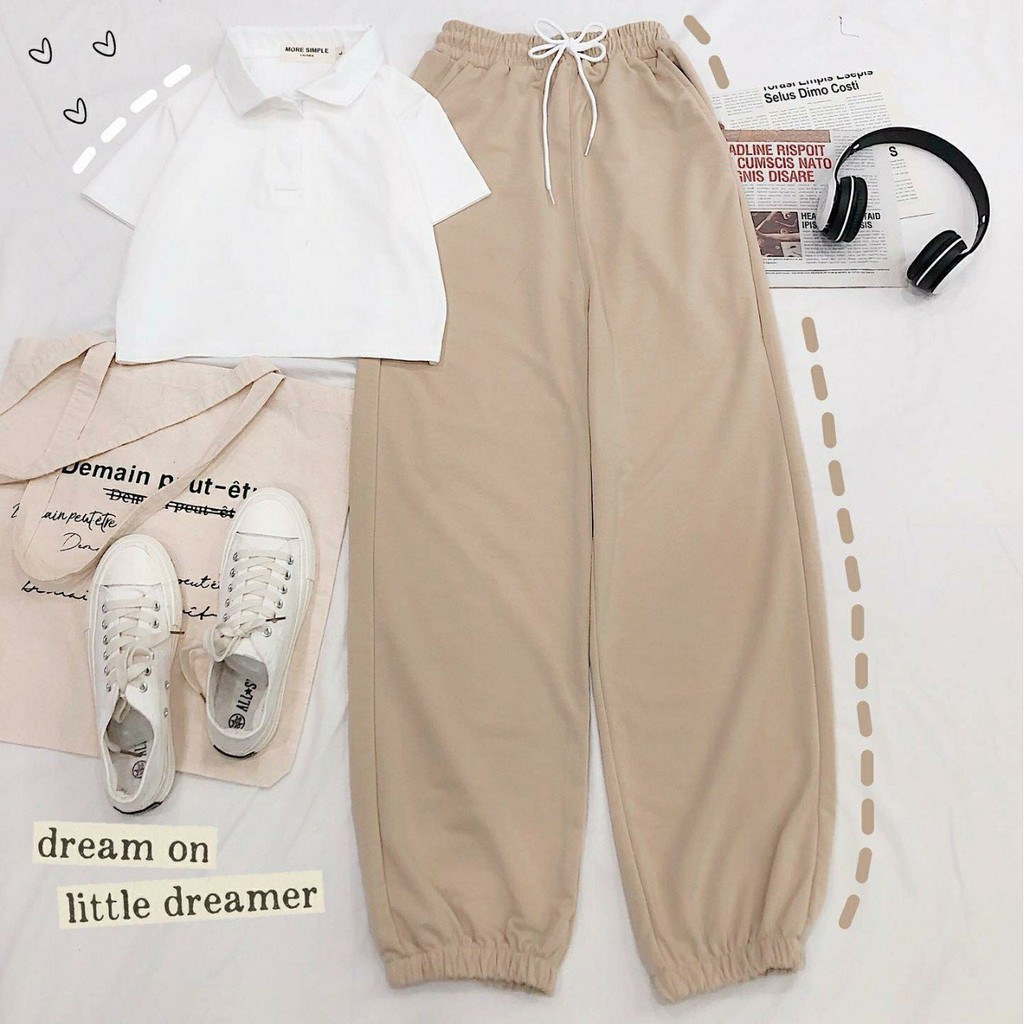 [Mã 2611THTRANG100K hoàn 10% xu đơn 99K] Quần Jogger Simple Bo Gấu Form Rộng Ulzzang Unisex (4 Màu)